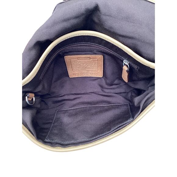 Coach Soho Small Flap Shoulder Bag Sand Silver Buckle Snap - Picture 5 of 16